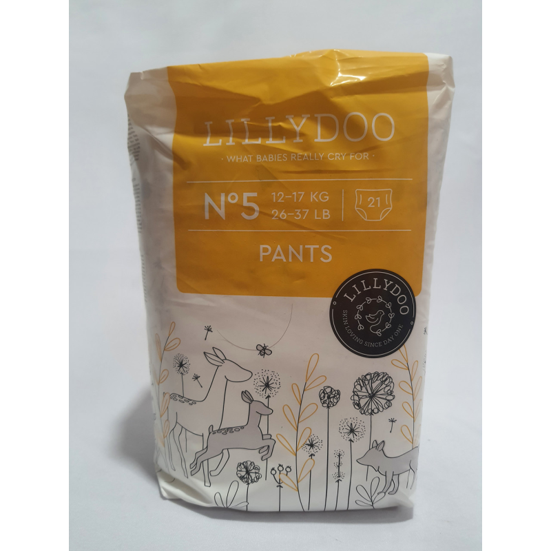 Підгузники - трусики Lillydoo розмір 5 на вагу 12-17 кг 21 шт в упаковці