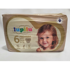 Підгузки Lupilu premium extra large 6 розміру15+ кг 38 шт