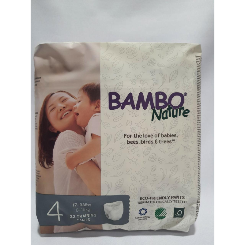 Підгузки-трусики Bambo Nature 4 розмір 8-15 кг. 22  шт. Данія