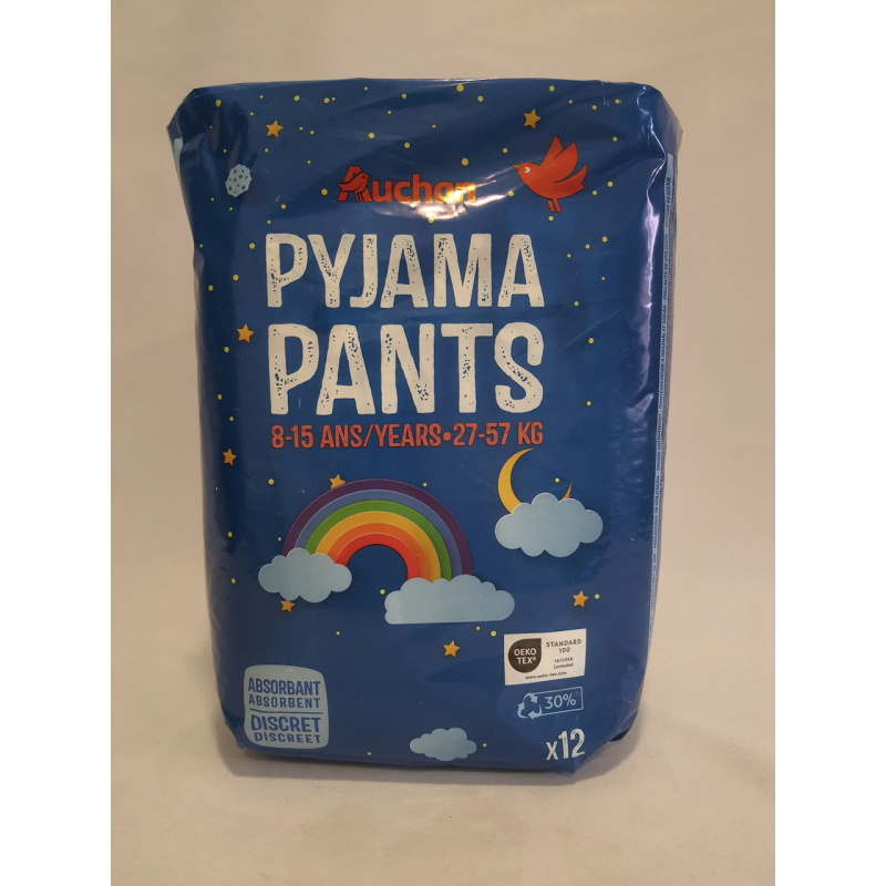 Підгузники-трусики Auchan pants 8/15 років  (27-57 кг) 12 шт