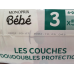 Підгузки Monoprix Bebe 3 розміру 4-9 кг  56 штук.